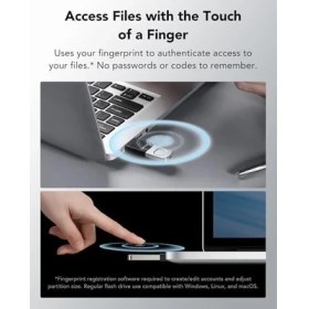 Resim Mena Rise Jumpdrive Fingerprint F35 Pro 128 GB USB 3.0 Sürücü, 400 Mb/s'ye Kadar OKUMA/300 Mb/s Yazma, USB Bellek, 10 Parmak Izi Kimliğine Izin Verilir, Bellek Çubuğu, Pc/laptop (LJDF35P128G-RNBNG) 