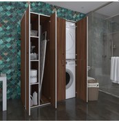Resim Kenzlife Çamaşır-Kurutma Makinesi Dolabı Kapaklı Yaromira Sol Cvz 180*120*60 Banyo Arkalıksız Çok Renkli 