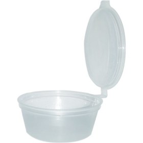Resim Sert Plastik Kapaklı Sos Kabı 60 Cc - 50 Adet 