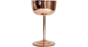 Resim Turna Bakır Vino Kadeh 1 No Düz 240 ml Kırmızı TURNA0491-1 