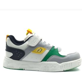 Resim Cool Kids Prax Unisex Beyaz Yeşil Cırtlı Ortopedik Rahat Hafif Taban Günlük Çocuk Spor Ayakkabı 31 - 36 