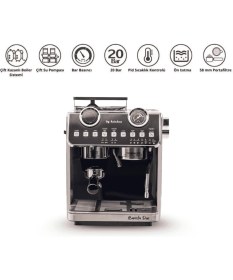 Resim By Kitchen Barista Duo Ev&Ofis Tipi Espresso Makinesi 