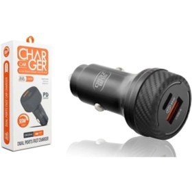 Resim Subzero Cr35 55w 3.0a Pd+çift Çıkışlı Araç Şarj Başlığı Siyah 