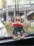 Resim Esey Dizayn Maymun Araba Dikiz Ayna Süsü - Vantuzlu Cam Süsü 