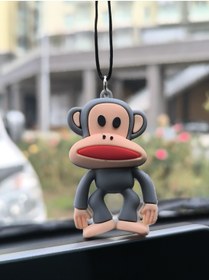 Resim Esey Dizayn Maymun Araba Dikiz Ayna Süsü - Vantuzlu Cam Süsü 