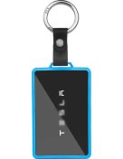 Resim Hightower Tesla Kartlık Kılıfı Mavi Yumuşak Şeffaf Model Y 3 S X Cybertruck Aksesuar 