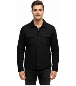 Resim Dynamo Erkek Siyah Silim Fit Mevsimlik Süet Spor Mont Bgl-st05016 Siyah 
