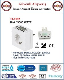 Resim Cata Dijital Zaman Ayarlı Priz - 8 Program - 3500 W - Orjinal Ürün 