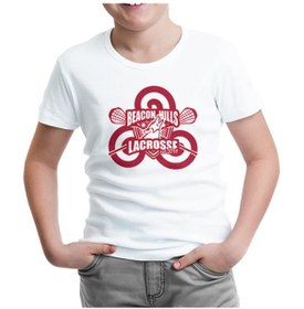 Resim Teen Wolf - Beacon Hills Lacrosse Beyaz Çocuk Tshirt 