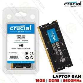 Resim Crucıal Micron Notebook Ram Ddr5 5600 Mhz 1.1v Cl46 