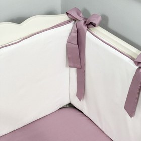Resim Ekru - Rose Bumper | Beşik Yan Koruma - Sosis Bumper / 80x140 