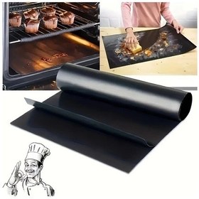 Resim Fochsia Black Yeniden Kullanılabilir Yapışmaz Fırın Tepsisi Altlığı Ekmek Kızartma Makinesi Izgara 