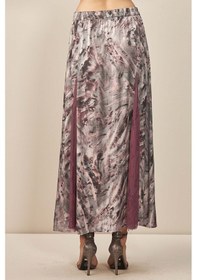 Resim Guitar Kloş Gri Desenli Etek Gri 