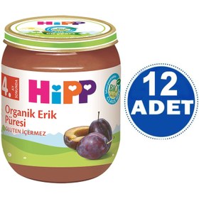 Resim Hipp Kavanoz Maması Organik Erik Püresi 125 gr 12 ADET 