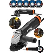 Resim Steiner 4200 Watt Metal Şanzuman Avuç İçi Taşlama Siyah + 5 Disk 