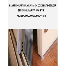 Resim Mrt Bilişim Rüzgar ve Soğuk Kesici Kapı Pencere Bandı Haşere Önleyici 2 Metre 3 Tane Şerit Bant 
