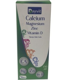 Resim Dayvit Calcium Magnesium Zinc Vitamin D Sıvı 150 ML 