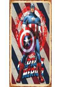 Resim captain america süper kahramanlar mini retro ahşap poster 
