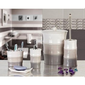 Resim Primanova Elly 5 Parça Banyo Seti Gri 