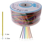 Resim Genel Markalar 280 Metre 8 Renk 0.25mm Tel Kalınlığı 30awg Makara Atlama Kablosu 