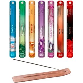 Resim Flute 140 Adet Karışık Tütsü + Tütsülük 