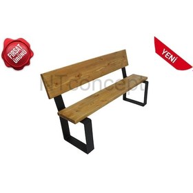 Resim Ntconcept Ntconcept Masif Ağaç Sırtlı Bank 
