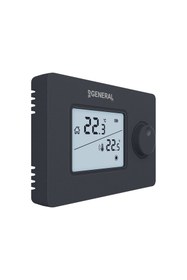 Resim GENERAL Life Ht250 Siyah Set Kablosuz Dijital Oda Termostatı 