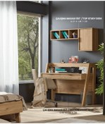 Resim Çalışma masa Urlu PABLO Açık Ceviz Model koltuk Kalite Suntalem, 