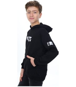 Resim Toontoy Erkek Çocuk Nakışlı Sweatshirt Siyah 