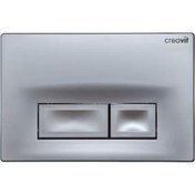 Resim Creavit Gp3002 Mat Gri Boyalı Kumanda Paneli Buton Gri 