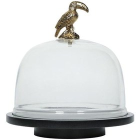 Resim Vitale Granit Cam Kuşlu Kek Fanusu 32 32 Cm Ak.ja0236 