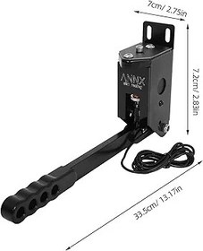 Resim NUOBESTY Hydraulic USB Racing Handbrake For Simulators Adjustable Drift Lever Compatible With Win Systems Long Arm Controller For Racing Game Accessories 
