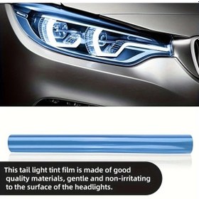 Resim Gaojunshop01 Evrensel Araç Far Filmi Mavi Renk Değişimi Sis Farı Koruma Dekorasyon Güvenlik Enerji Tasarrufu 