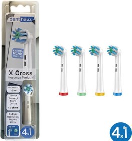 Resim Comfy + X Cross Oral-b Uyumlu Diş Fırçası Başlıkları + Fırça Koruma Kapağı 