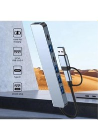 Resim Plentiful Usb Hub 7 İn 1 Usb/type-c To Usb A, Usb C, Usb 2.0/3.0 Çevirici Adaptör Çok Portlu Tak Çalıştır Usb Çevirici 