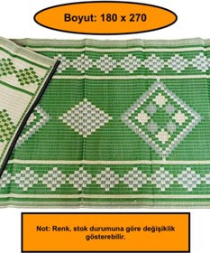 Resim NetBazaars PLASTİK ÖRGÜ HASIR, SECCADE, KAMPİNG, PİKNİK ÖRTÜSÜ, 180X270 cm 