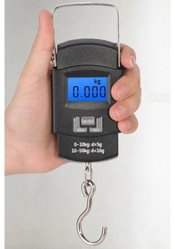 Resim Markafox Wh50 0.10\50 Kg El Poşet Bavul Tartısı El Kantarı El Tartısı Lcd Ekranlı Kilogram Ölçme Terazisi 