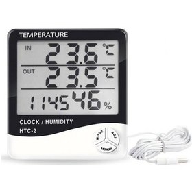 Resim Elektronikport-Htc-2 Dijital Termometre Higrometre Hava İstasyonu Sıcaklık Nem Ö 