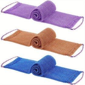 Resim African Long Bath Net Vücut Peelingi, Uzun Net Duş Peelingi, Vücut Soyucu, Sırt Peelingi, Hafif Bej Yumuşatıcı Güzellik, Banyo Yıkama 