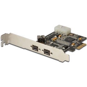 Resim Genel Markalar Digitus 3 Port'lu (2 Harici, 1 Dahili Port) PCI Express Firewire 800 Kart, IEEE 1394b, TI XIO22 