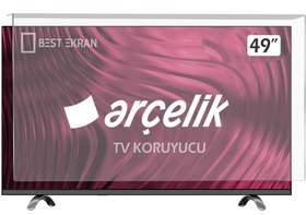 Resim ARÇELİK A49LW8477 TV EKRAN KORUYUCU - Arçelik 49\ inç Tv Ekran Koruyucu Şeffaf Paneli 