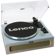Resim Lenco LS-440BUBG Mavi Kumaş Dahili Hoparlörlü Bluetooth Pikap 