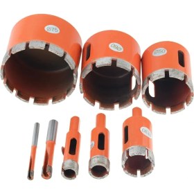 Resim 8mm 1 Adet Turuncu 6-100MM 8mm Mermer Açacağı Elmas Karot Ucu Delik Testere Matkap Ucu Mermer Granit Tuğla Kiremit Seramik Beton Sondaj (Yurt Dışından) 
