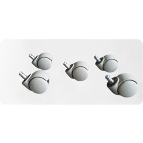 Resim Sandofis Gri Renk Ofis Koltuğu Tekerleği 5 Adet Açık Gri 