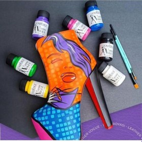 Resim Leather Vogue Deri Boyası Lv-08 Açık Turkuaz 50 Ml 