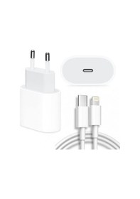 Resim 20W Hızlı Şarj Aleti Seti 20W Adaptör Usb-C Kablo 