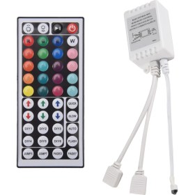 Resim Serfhyff DC12V Rgb LED Denetleyicisi+44 Anahtar Uzaktan Kumanda Rgb Kontrol Kutusu Ir Işık Şerit Denetleyicisi 2835 5050 Rgb Işık Şeridi (Yurt Dışından) 