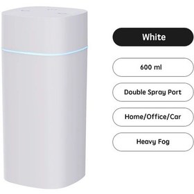 Resim Usb Hava Nemlendirici Çift Sprey Portu Uçucu Yağ 600 Ml 