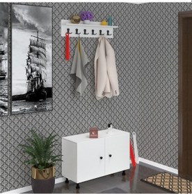 Resim Kenzlife Ayakkabılık Çapula3 Byz 53 080 30 Kapaksız 3 Raflı 12 Çift Ayakkabı Kapasitesi Ahşap 