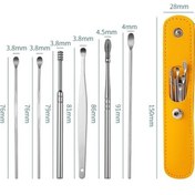 Resim Bosphorusboutique Sones 6'sı 1 Arada Paslanmaz Çelik Yaylı Spiral Taşınabilir Kulak Temizleme Çubuğu, Özellikler: Pembe Cj 